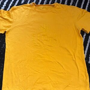 Dolce & Gabbana Yellow Embossed Crest Crewneck Tee